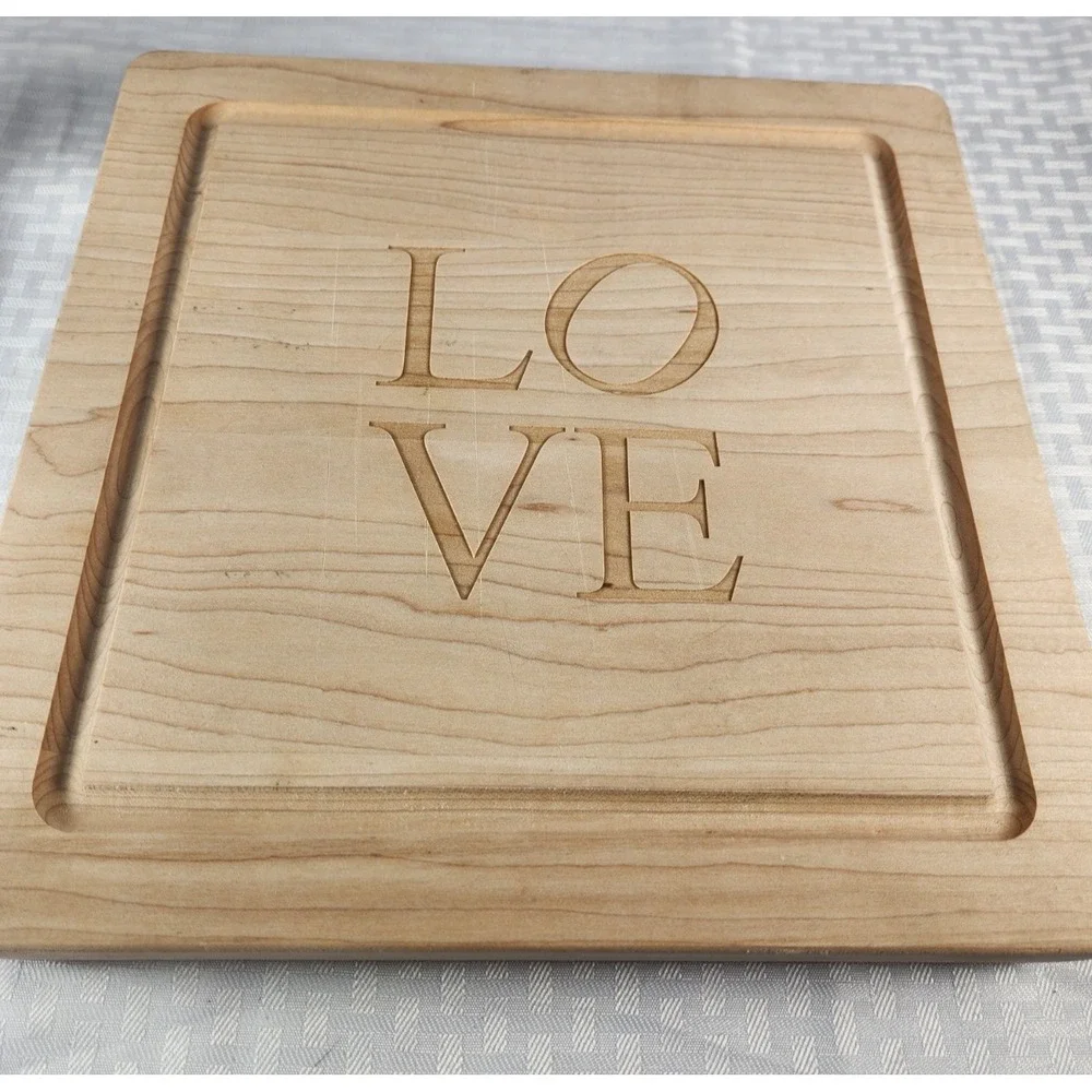 Butcher Block Cutting Board LOVE Cuttingboard